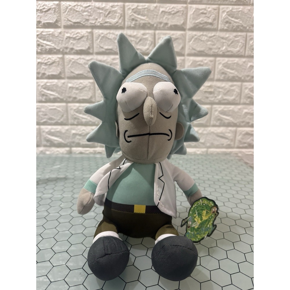 RICK‎ AND MORTY PLUSH TOY  TOY FACTORY 10" ADULT SWIM STUFFED ANIMAL